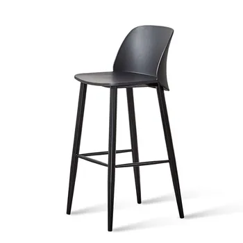

Modern Simple Bar Chair, Front Desk Chair, Bar Stool, Northern Europe Creative Bar Stool, Household Fashion Bar Chair, Loft