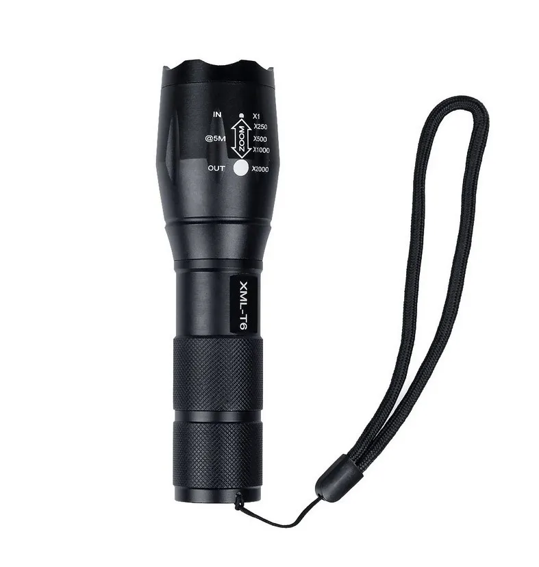 

XML-T6 Flashlight Telescopic Focusing LED Aluminium Alloy Power Torch DZ08022