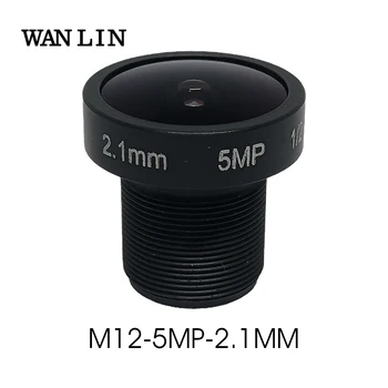 Obiettivo CCTV 5MP HD 2.1mm Obiettivi per telecamere IP da 5.0 Megapixel Scheda MTV Obiettivo IR M12 F2.0 1/2.5 "Formato immagine per telecamere di sicurezza HD