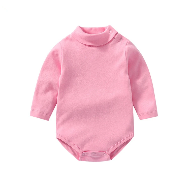 Hiver Bebe Garcon Body Col Roule Solide Body Pour Les Tout Petits A Manches Longues Coton Costume Nouveau Ne Jumeau Bebe Vetements Combinaison Aliexpress