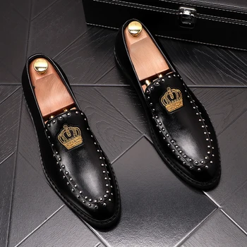 

New loafers men chaussure homme luxe marque scarpe uomo casual men shoes 2020