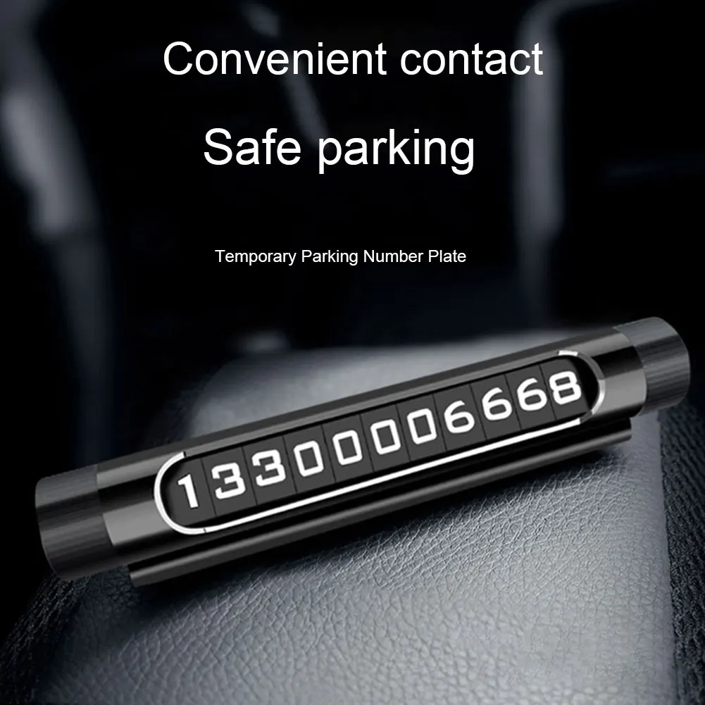 

Car Temporary Parking Card DIY Phone Number Card Plate Telephone Number Car Park Stop Automobile Accessories Car-styling