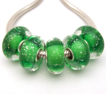 

JGWGT 1381 5X 100% Authenticity S925 Sterling Silver Beads Murano Glass beads Fit European Charms Bracelet diy jewelry Lampwork