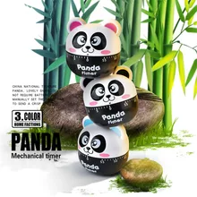 Minuterie de compte à rebours de 60 Minutes, joli dessin animé Panda, alarme, cadran de cuisson, rappel de compteur, accessoires de cuisine