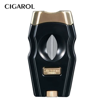

CIGAROL V-cutter Humidor Scissors Stainless Steel Cigar Cutter for Travel Portable Sharp Cigar Knife