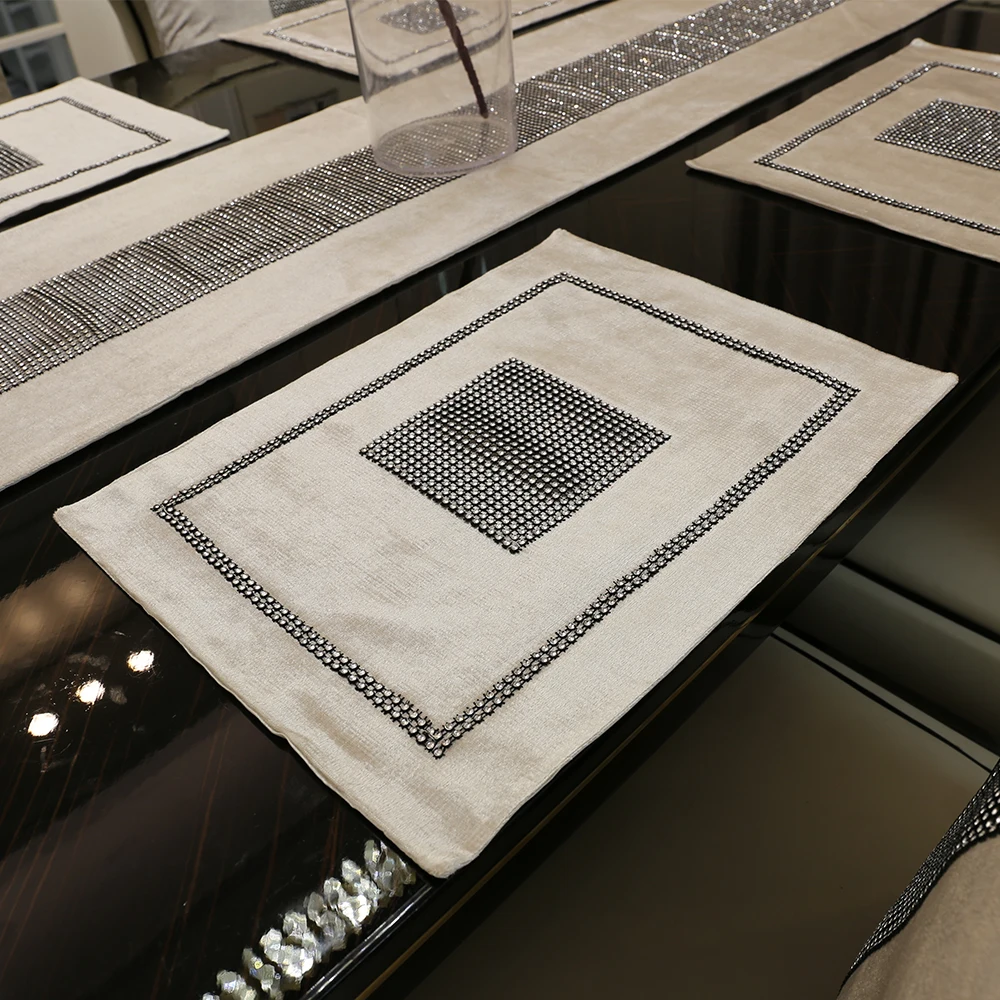 Высококачественная Подставка под столовые приборы фланелевая Бриллиантовая