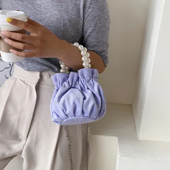 

Fashion Pearl Shoulder Bags For Women 2020 Mini Chain Crossbody Bag High Quality Luxury Lady Messenger Handbags And Purses Sac