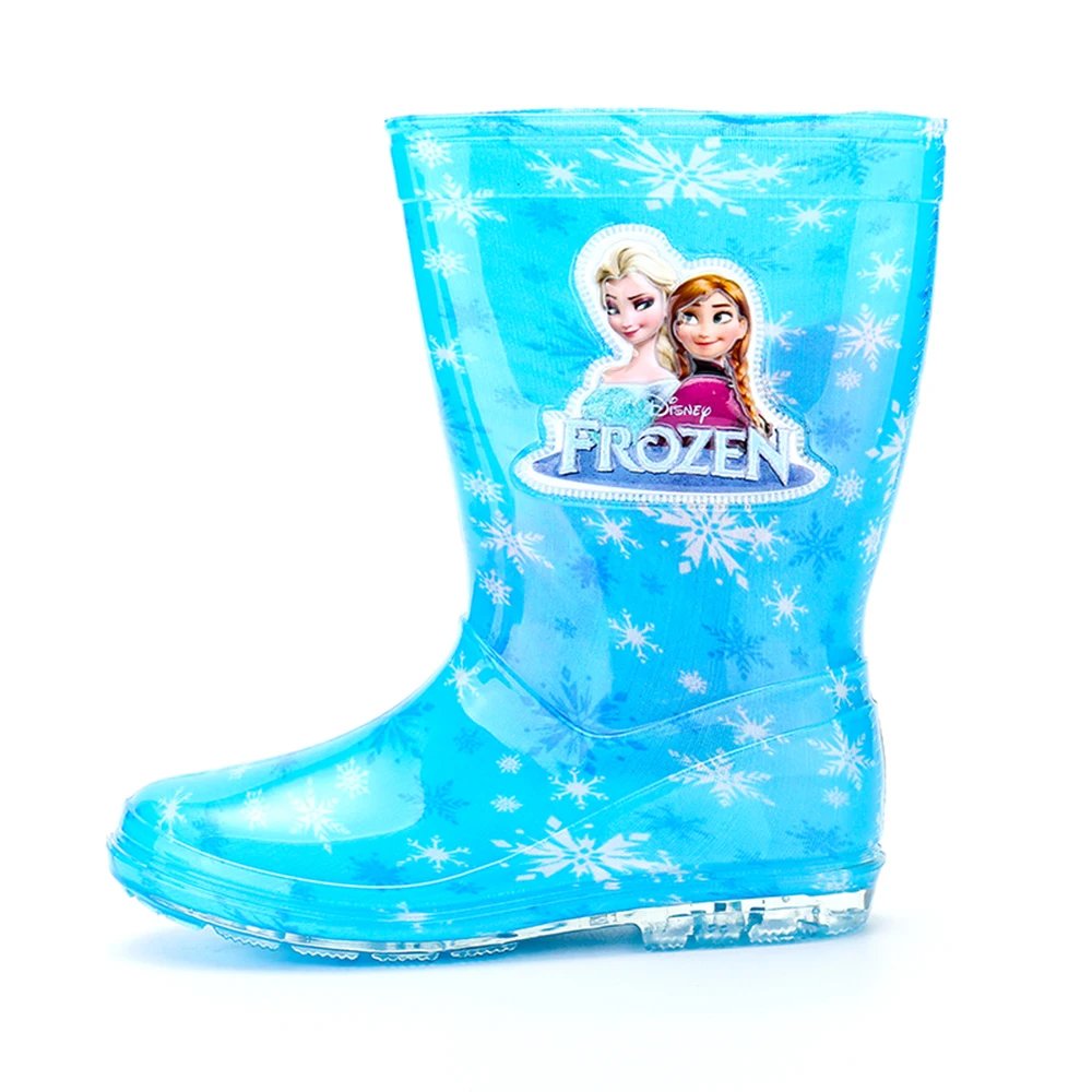 Disney princess/непромокаемые сапоги для детей Резиновые с рисунками из мультфильмов