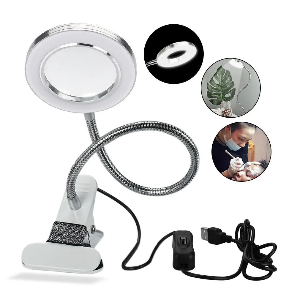 

Permanent Makeup Microblading Light Lamp Table Clip USB Lip Liner Eyebrow Eyelash Extension Manicure Tattoo Accessories Supply