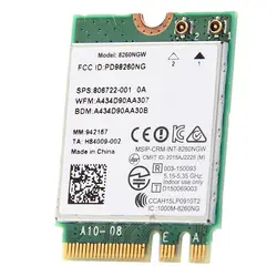 Новый двухдиапазонный для Intel беспроводной-AC 8260 8260NGW NGFF 2X2 wifi 802.11Ac 867 Мбит/с Wi-Fi + Bluetooth 4,2 Wlan карта Windows 7 8 10