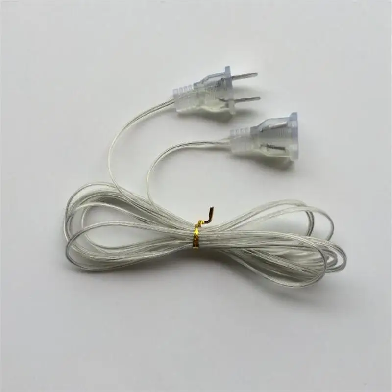 Fixdyset-cabo de Extensão de Alimentação Metros para Led Plugue Interruptor Fio Transparente 3 eu Luz 6 para led, plugue eu, luz, interruptor, fio transparente