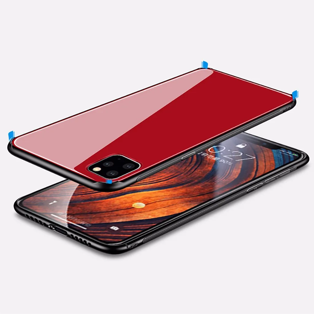 CARPRIE чехол 5 дюймов закаленное стекло зеркальный жесткий резиновый для iPhone 11