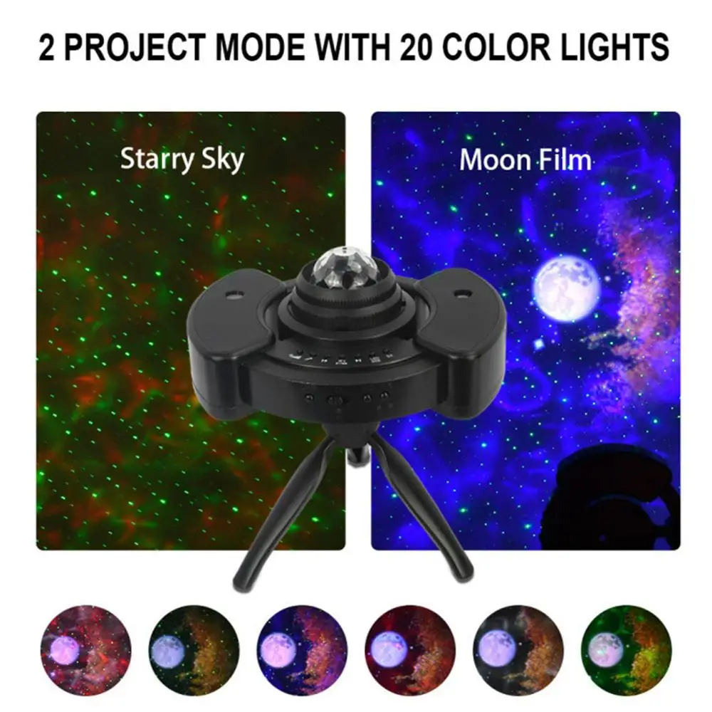 LED Star Night Light Colorful Planet Earth Universe USB LED Projector Light Music Starry Sky Lamp Party Christmas Kids Gift