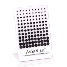 Luxukissids 60 пар/Лот, набор сережек-гвоздиков разных размеров, набор сережек из нержавеющей стали с винтовой вилкой для женщин, детей, девочек и мужчин