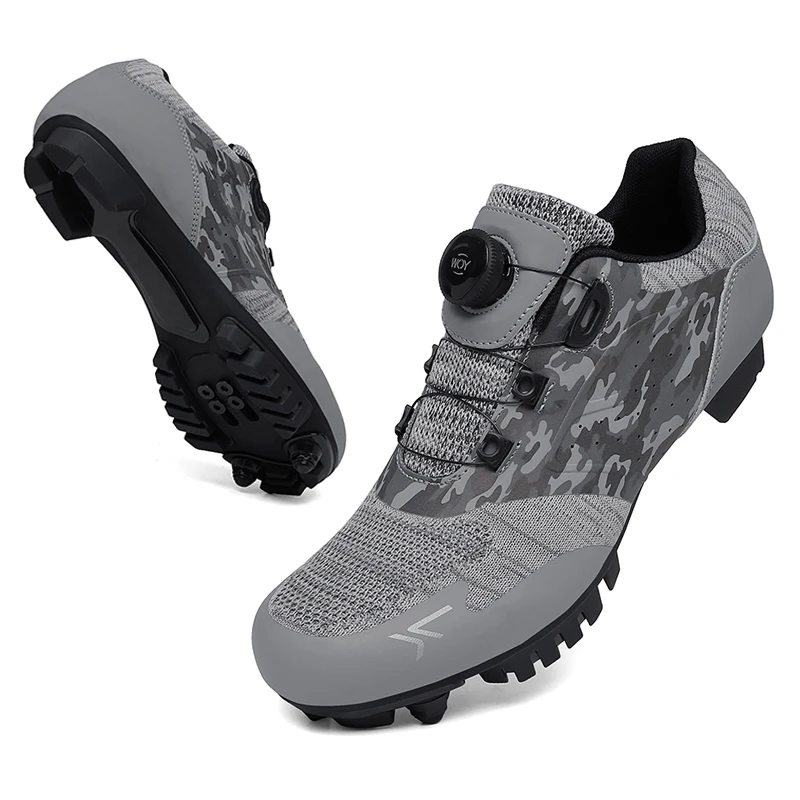 Zapatillas mtb para hombre y mujer, zapatillas ciclismo carretera, con tacos pedal, botas de de velocidad carreras, zapatos plano SPD para bicicleta de montaña|Zapatillas de ciclismo| - AliExpress