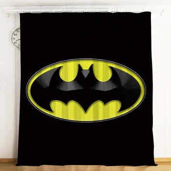 

Batman Super Hero Anime 2 Panels/Set Window Curtains Japan Anime Blockout Photo Curtain Print Fabric