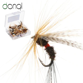 

DONQL 10/20/50pcs Insects Fishing Flies Lures Moth Trout Dry Fly Fishing Baits Carbon Steel Sharp Crank Hooks Fishing Tackle