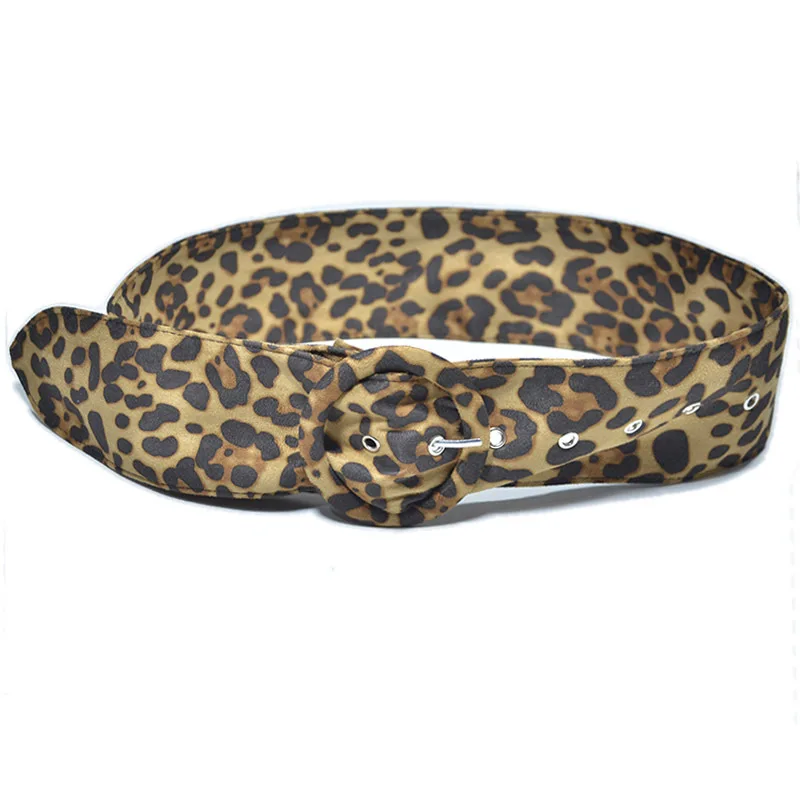 leopard print Deepeel, Ретро стиль, Женский Регулируемый замшевый ремень, мягкий кожаный пояс, ремни для женщин, декоративный пояс, 115 см - Цвет: leopard print