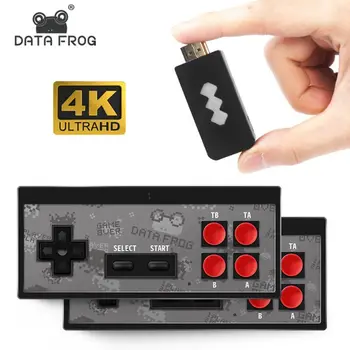 

Datos Rana 4K HDMI consola de videojuegos integrada en 568 juegos clásicos Mini consola Retro inalámbrico controlador HDMI salid