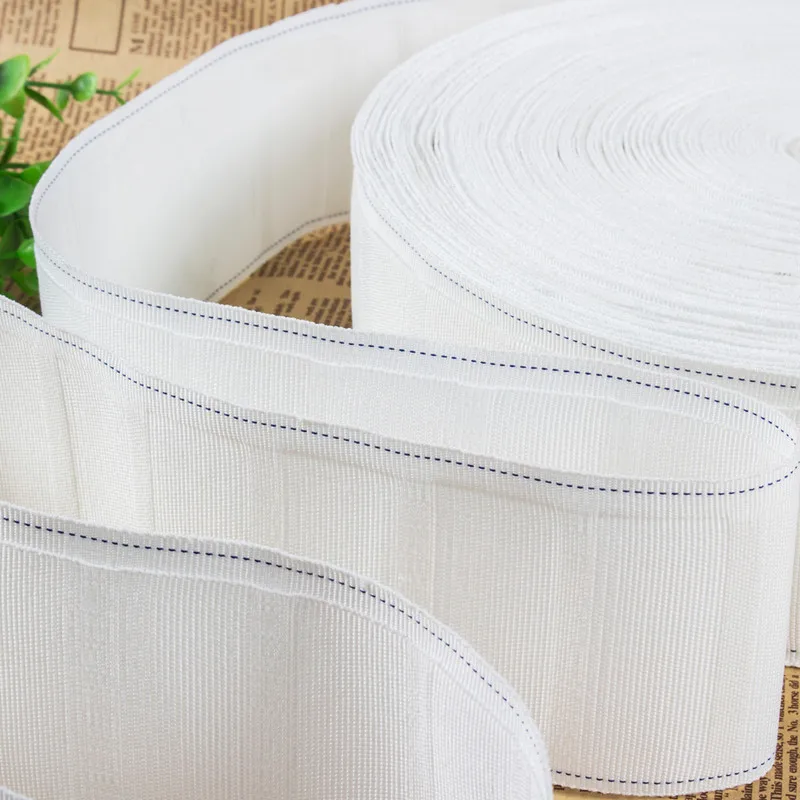 Curtain Accessory 20Meters Curtain Pinch Tape Pull Pleat Tape Cloth Belt  Pencil Pleated Drapery Tape
