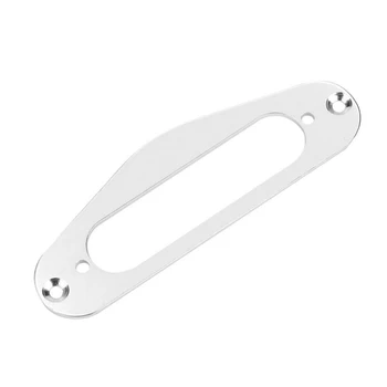

2 Pcs Guitar Pickup Frame Mounting Ring Single Coil Metal Flat Humbucker Pickup Ring for TL Style Electric Guitars(silver)