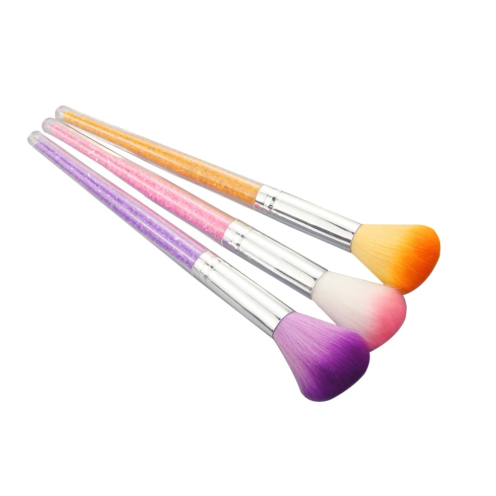 Cepillo de uñas para manicura y pedicura, herramienta de limado, cuidado de uñas, suave, elimina el polvo, limpiador de ángulo pequeño, acrílico y UV, para quitar el polvo, 1 unidad