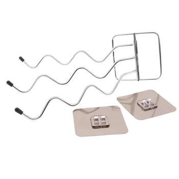 

180 Degree Rotating Bracket Bathroom Holder Adhesive Shelf Pendant No Drilling Bath Towel Racks Holder Shower Shelf New