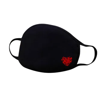 

Adjustable Print Scarves Dustproof Windproof Free Size Print Washable Dustproof Breathable Multi-Purpose Black Face Cover
