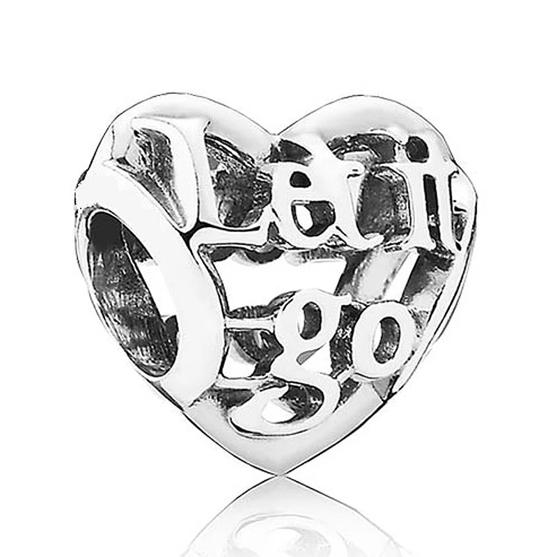 Openworrk I Love You Best Mother Blooming Heart Filled With Romance Charm Fit Pandora Bracelet 925 Sterling Silver Bead Jewelry - Цвет: 2