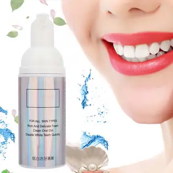 

Toothpaste 50ml Whitening Foam Toothpaste Mousse Bleaching Plaque Stains Cleaning Remover Oral Care Whitening Toothpaste