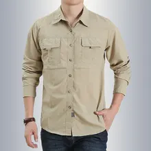

Men's Outdoor Quick Dry Shirts Plus Size M-4XL Breathable Hiking Fishing Workout Cargo Blouse Male Thin Summer Pockets Clothes