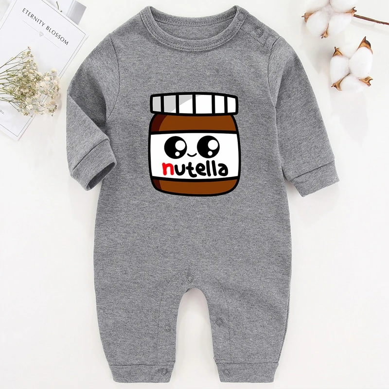 Cartoon Baby Boy Romper Nutella Newborn Baby Girl Winter Clothes Infant Outfits Cotton Baby Girl Photography Costume for Babies Baby Jumpsuit Cotton 