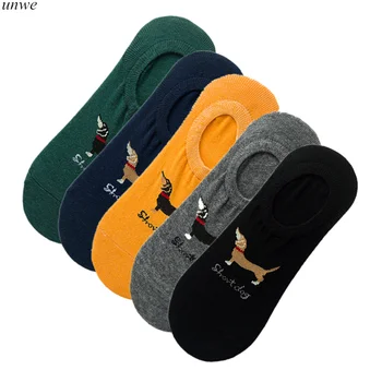 

5 Pairs/Pack Short Socks Set Men Women Funny Animals Socks Casual Novelty Men Cotton Calcetines Hombre Divertido