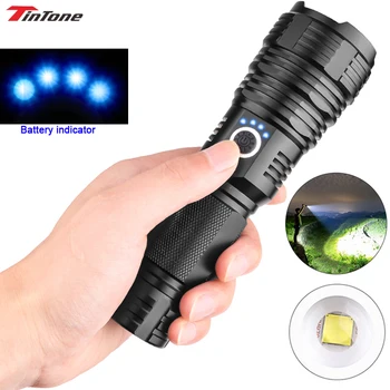 

Powerful XHP70.2 LED Flashlight XHP50 Rechargeable USB Zoomable Torch XHP70 18650 26650 Hunting Lamp for Camping