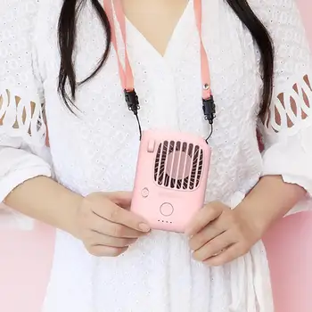 

Portable Hanging Neck Fan Mini Pocket Air Cooling Fan Summer Outdoor Travel Lanyard Handfree Cooler USB Chargeable Fan