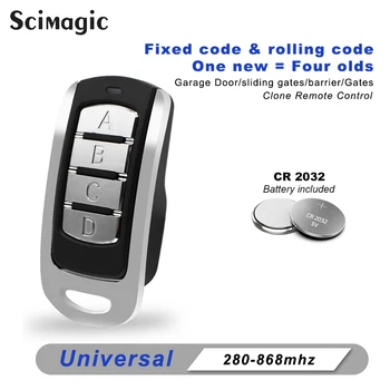 

Door control 433MHz Rolling Code Fixed Code Remote Control 310/315 / 390MHz 868MHz Garage Remote Control Opener Keychain