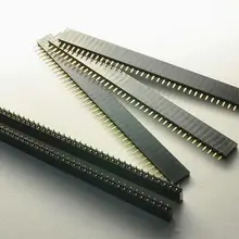 5 шт. 1*40 Pin женский штырь заголовок полосы 2x40 2*20 1* 50PIN 2,54 мм 1,27 мм 2,0 мм двойной ряд круглый правый угол