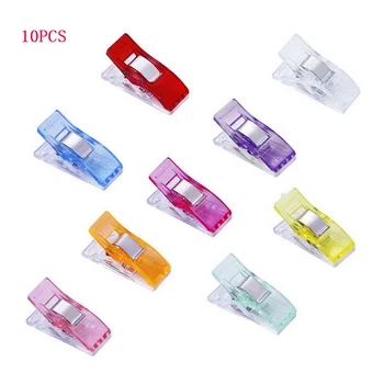 

10pcs Job Foot Case Multicolor Plastic Clips Hemming Sewing Tools Sewing Accessories Sewing DIY Crafts Patchwork Sewing Clip