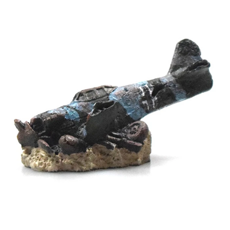 Fish Tank Ornaments Small Aircraft Aquarium Decoration