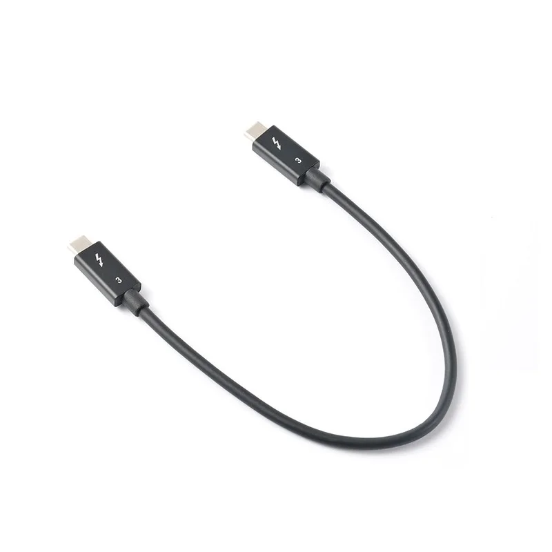Intel Certified Thunderbolt 3.0 Cable,USB-C 100W Charging 40Gbps Data Transfer Corde for SSD Drive,Monitor 1ft 30cm 1m 80cm 20cm