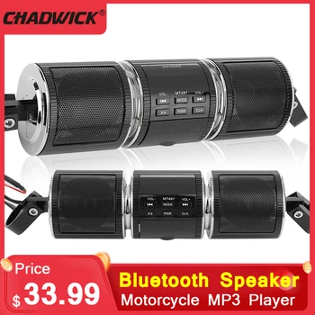 

2020 Waterproof MP3 Player Speaker Sound Motorcycle Radio FM/AUX/USB Remote Control with Display