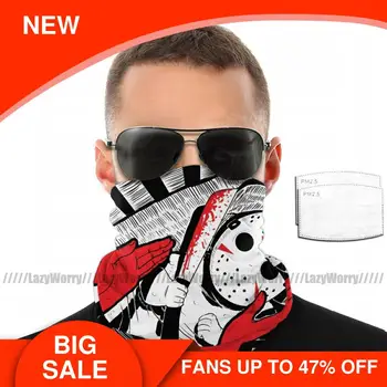 

Jason Vorhees Mouth Face Mask Momma's Boy Facial Mask Kawai with 2 Filters Pretty for Adult Mask