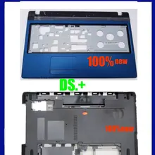 Синий для acer Aspire 5750 5750g 5750z 5750ZG 5750S верхняя крышка Упор для рук чехол с тачпадом(95% Новинка) и Нижняя основа чехол