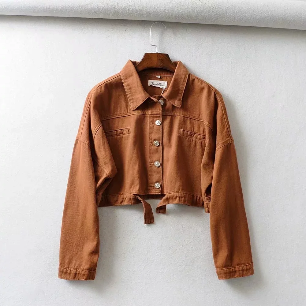 

Online Celebrity Trend New Style Loose-Fit Single-Breasted Denim Jacket Autumn & Winter New Style Single Breasted Baseball Unifo