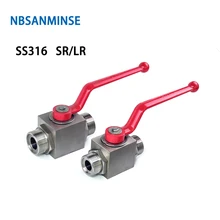 NBSANMINSE гидравлический шаровой клапан высокого давления KHB из нержавеющей стали SS316 SR LR резьба промышленный инжиниринг антикоррозионный клапан