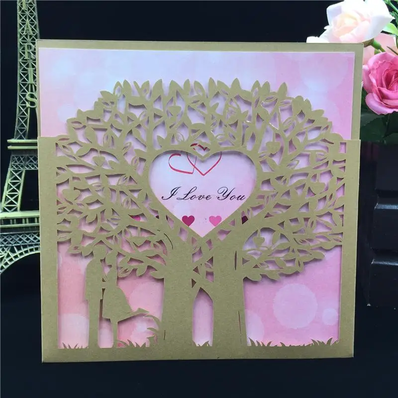  Love Tree Wedding Invitation Metal Cutting Dies New 2019 Craft Die Cut Stencil for Card Making Scra