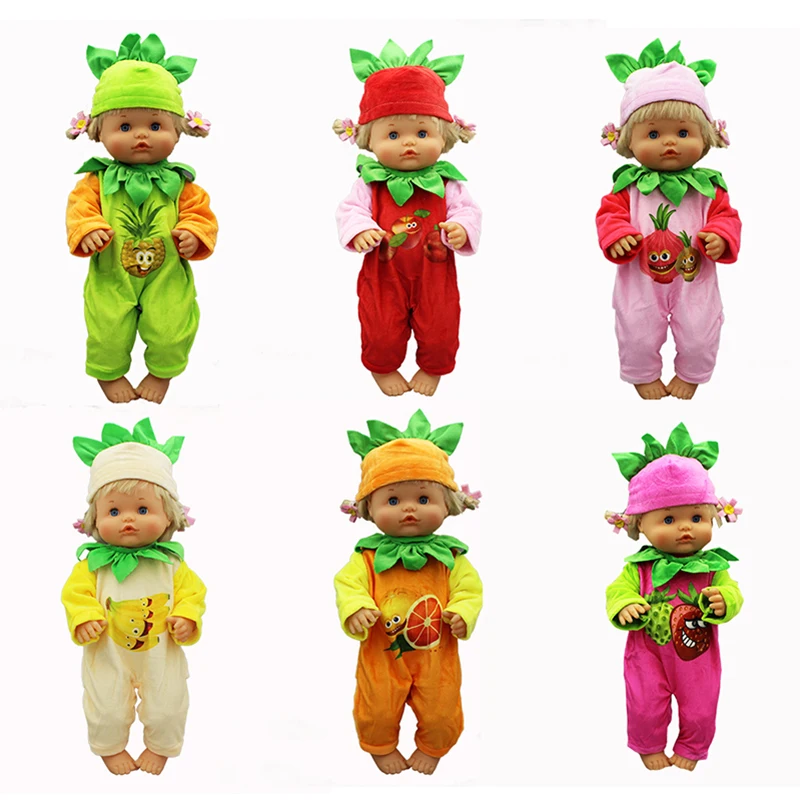 Дизайнерская одежда для кукол с фруктами, размер 42 см, Nenuco кукла Nenuco su Hermanita, аксессуары для кукол