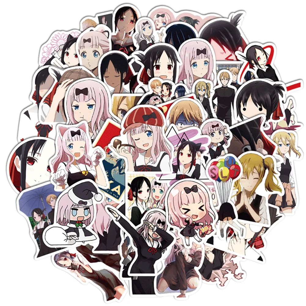 10/30/50 Anime Love Is War Cute Kaguya Sama Suitable for Girls Suitcase Guitar Graffiti Decoration Sticker Decals | Игрушки и хобби