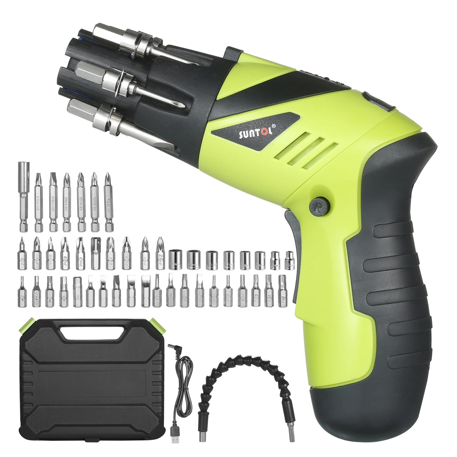 3.6V Mini Cordless Electric Screwdriver Drill Set Rechargeable Driver Power Tool