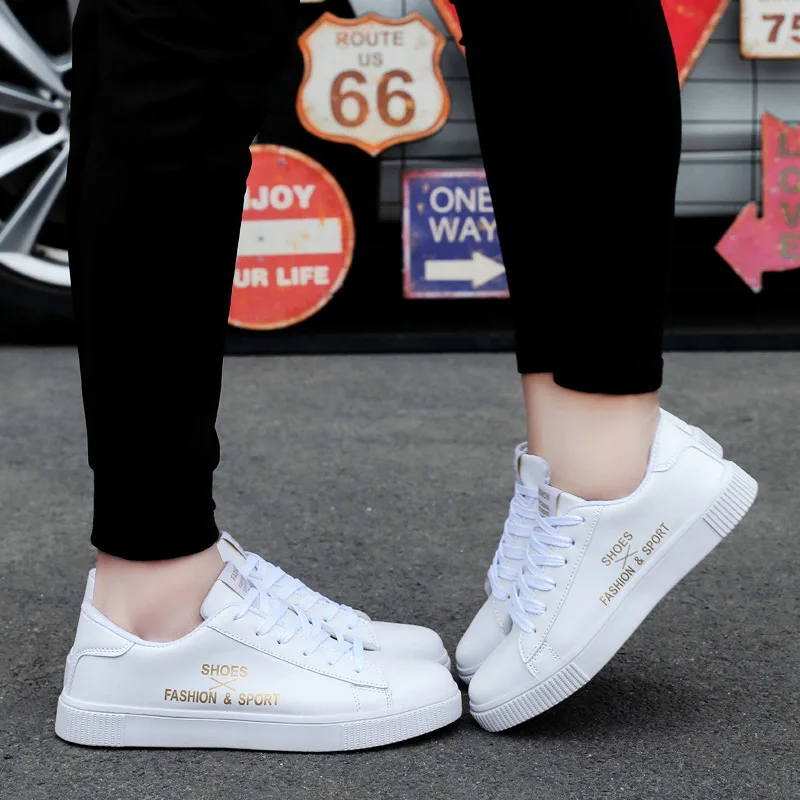 

Large Size MEN'S SHOES Four Seasons Middle School Students Shoes Korean-style Teenager Versatile Fashion Shoe Couples Sports Sho